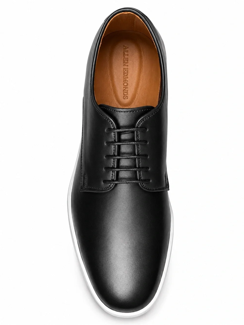Allen Edmonds Phillip Men's Black Leather Lace-Up Sneakers Size 14 NEW